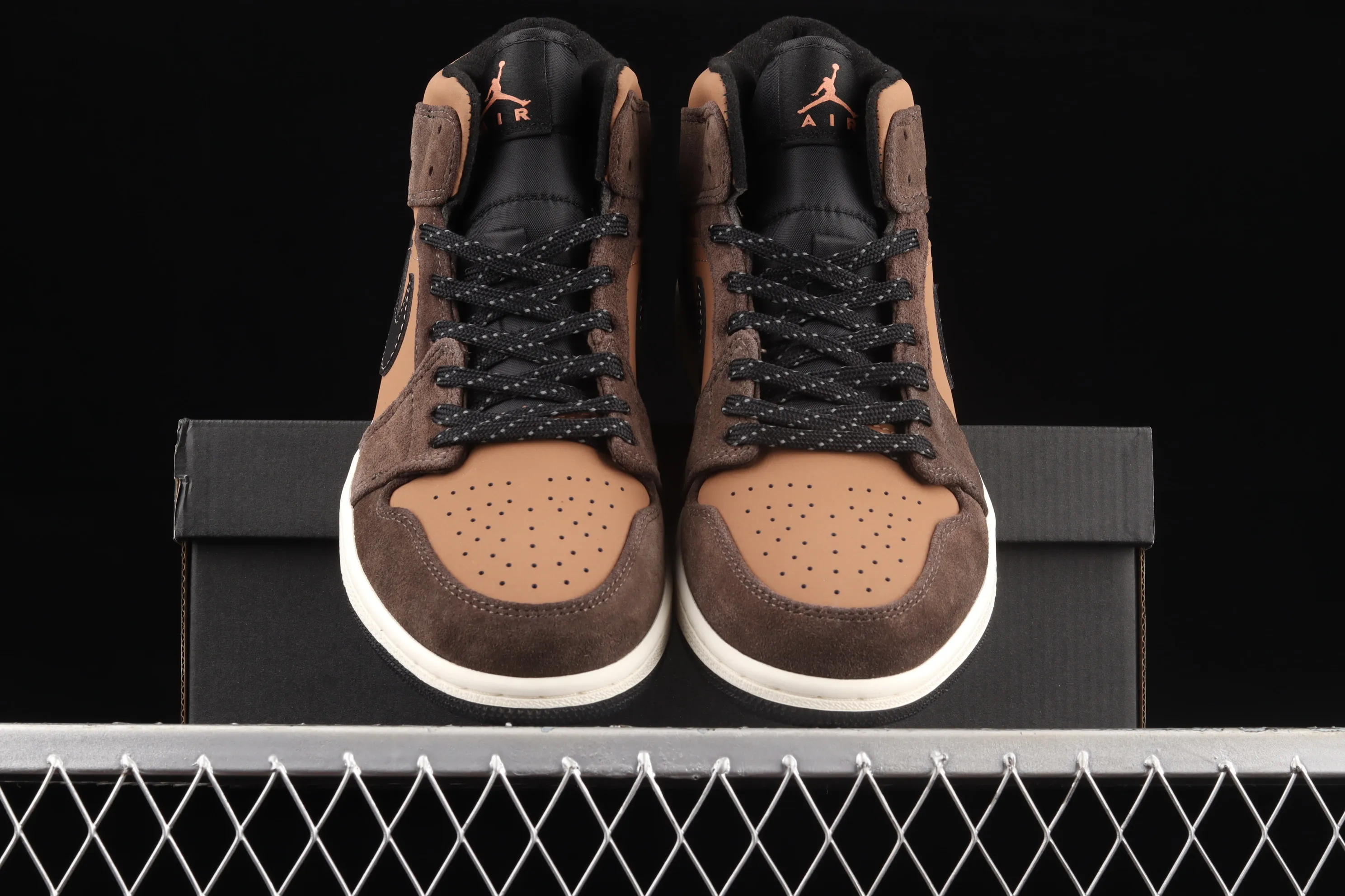 All categories Air Jordan Jordan series basketball shoes Air Jordan 1 Mid Air Jordan 1 Mid AJ1 Joe 1 chocolate brown mid-top cultural basketball shoes DC7294-200